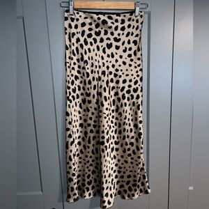 Realisation Par Black and Tan A-Line Skirt